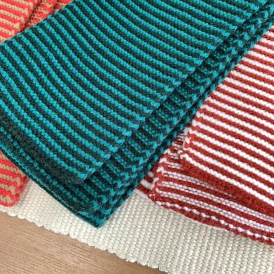 1 Piece Casual Stripe Yarn Winter Scarf h5 Picture4