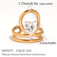 Couleur or/Taille unique/Type de bague 5 Image14