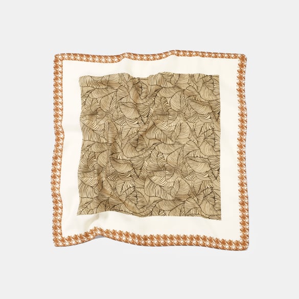 1 Piece Retro Leaf Polyester Bandana 2
