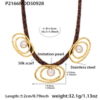 P2166-Collar de oro 41+5cm 