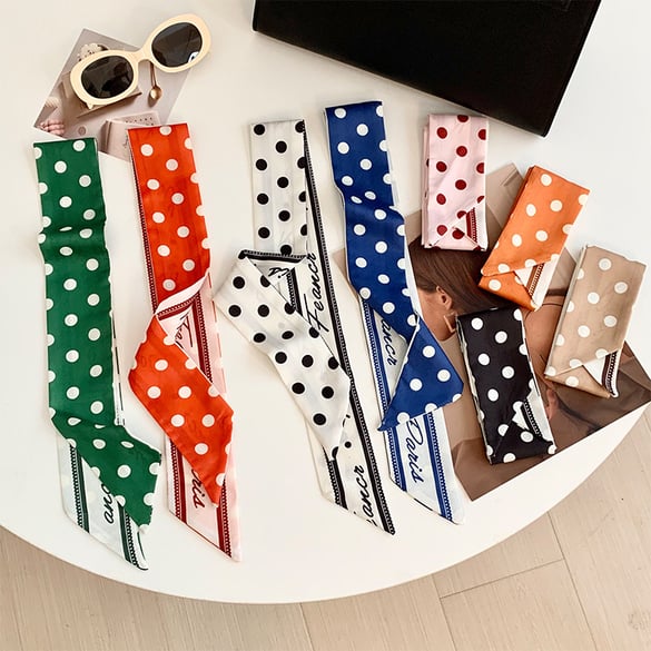 1 Piece Colorful Polka Dots Polyester Women's Bandana 2