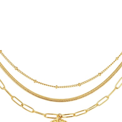Layered necklace with moon h5 Picture7