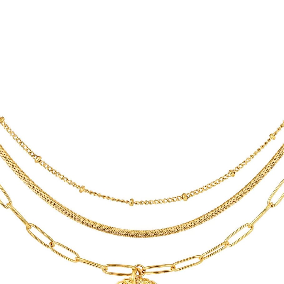 Layered necklace with moon Picture7