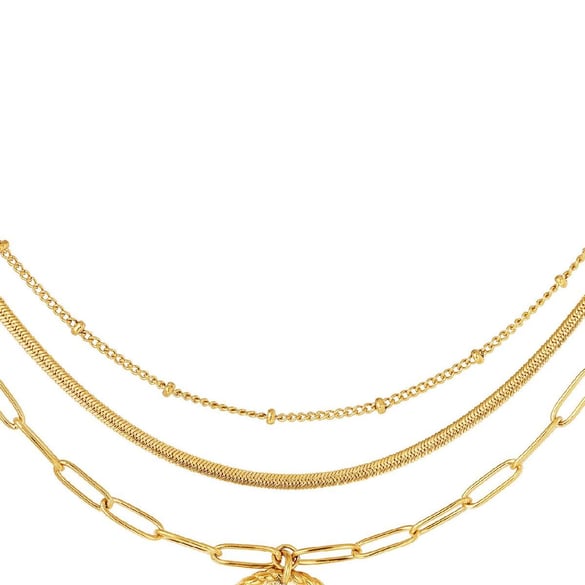 Collana a strati con luna