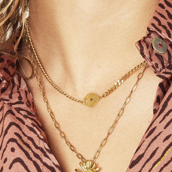 Collier Coeur Verrouillé