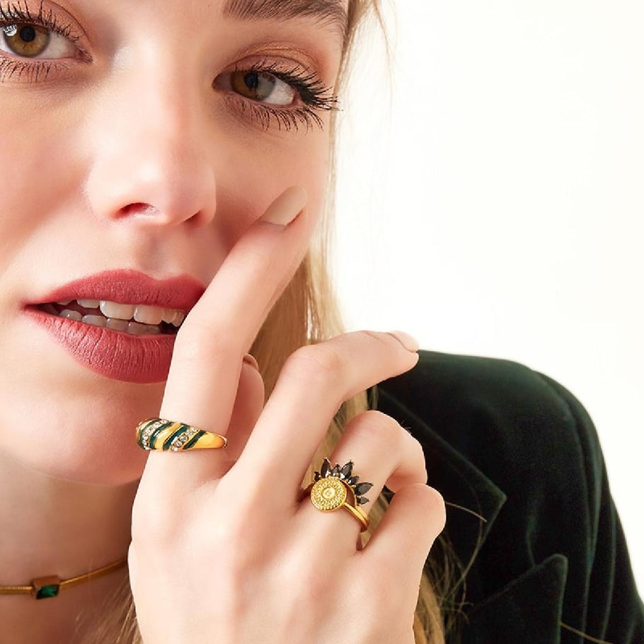 Anello in acciaio inossidabile Sole Immagine4