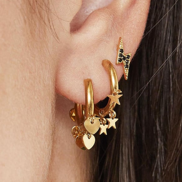 Earrings Floating Stars