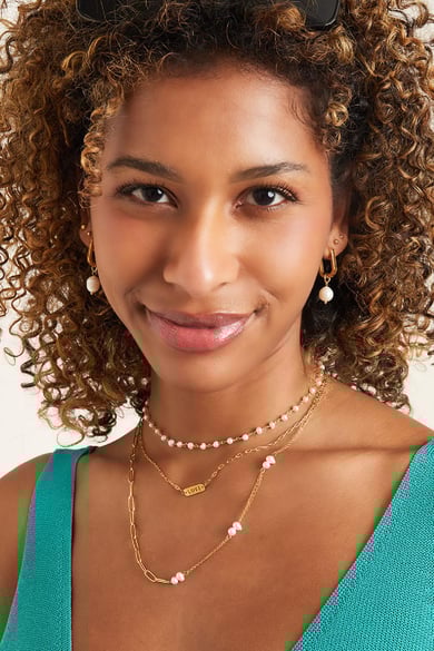 stainless steel necklace love  h5 Picture2