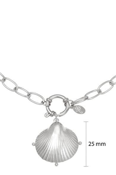 Halskette Clam Shell Silber Edelstahl h5 Bild2