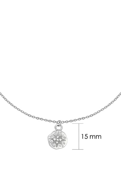 Necklace Hammered Star Silver Color Stainless Steel h5 Picture2