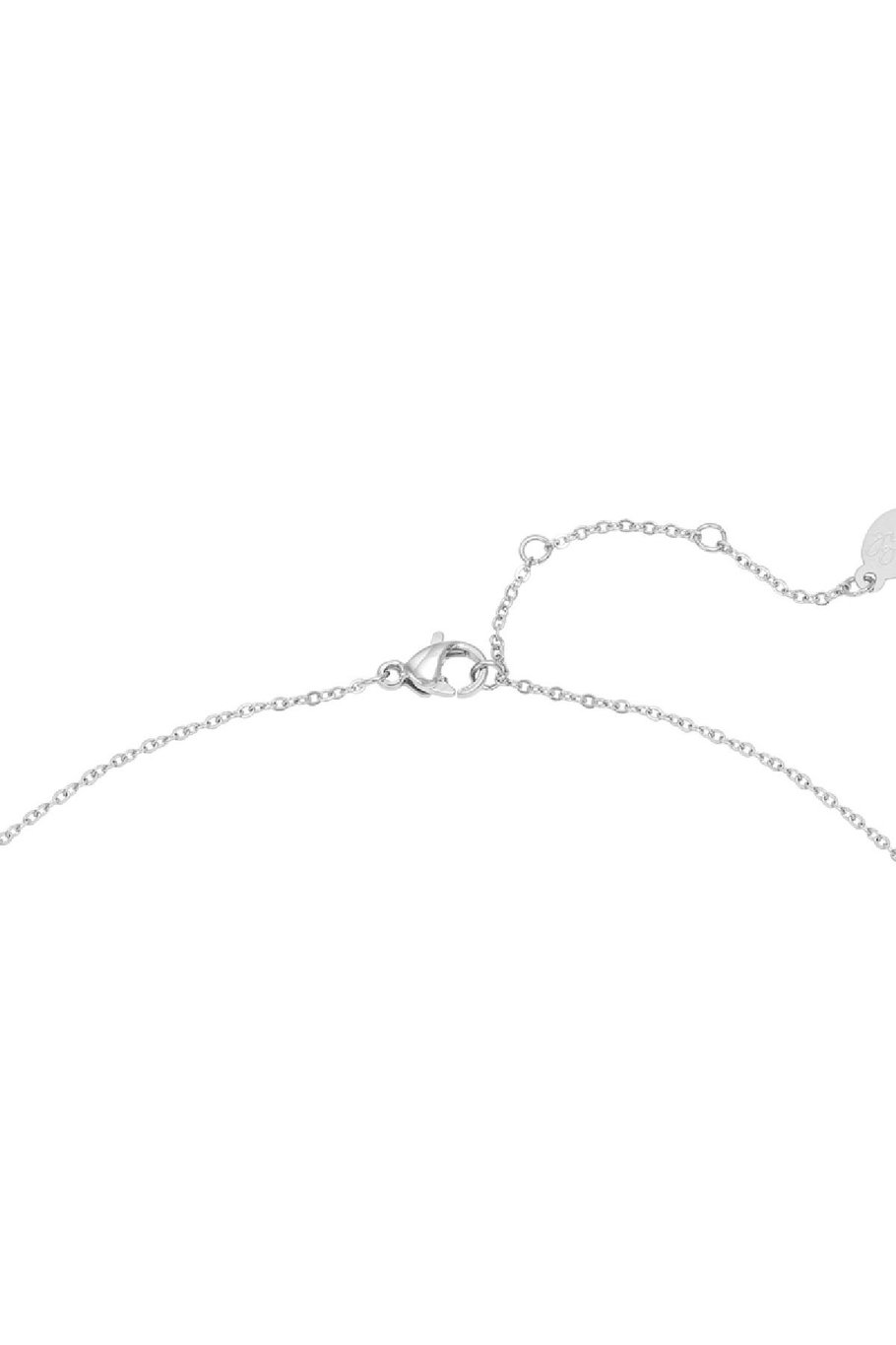 Necklace Hammered Star Silver Color Stainless Steel Picture3
