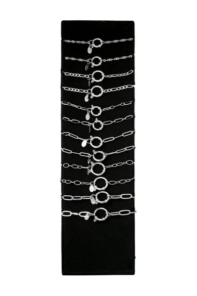 Display Set Chains &amp; Charms Plata Acero inoxidable h5 Imagen4