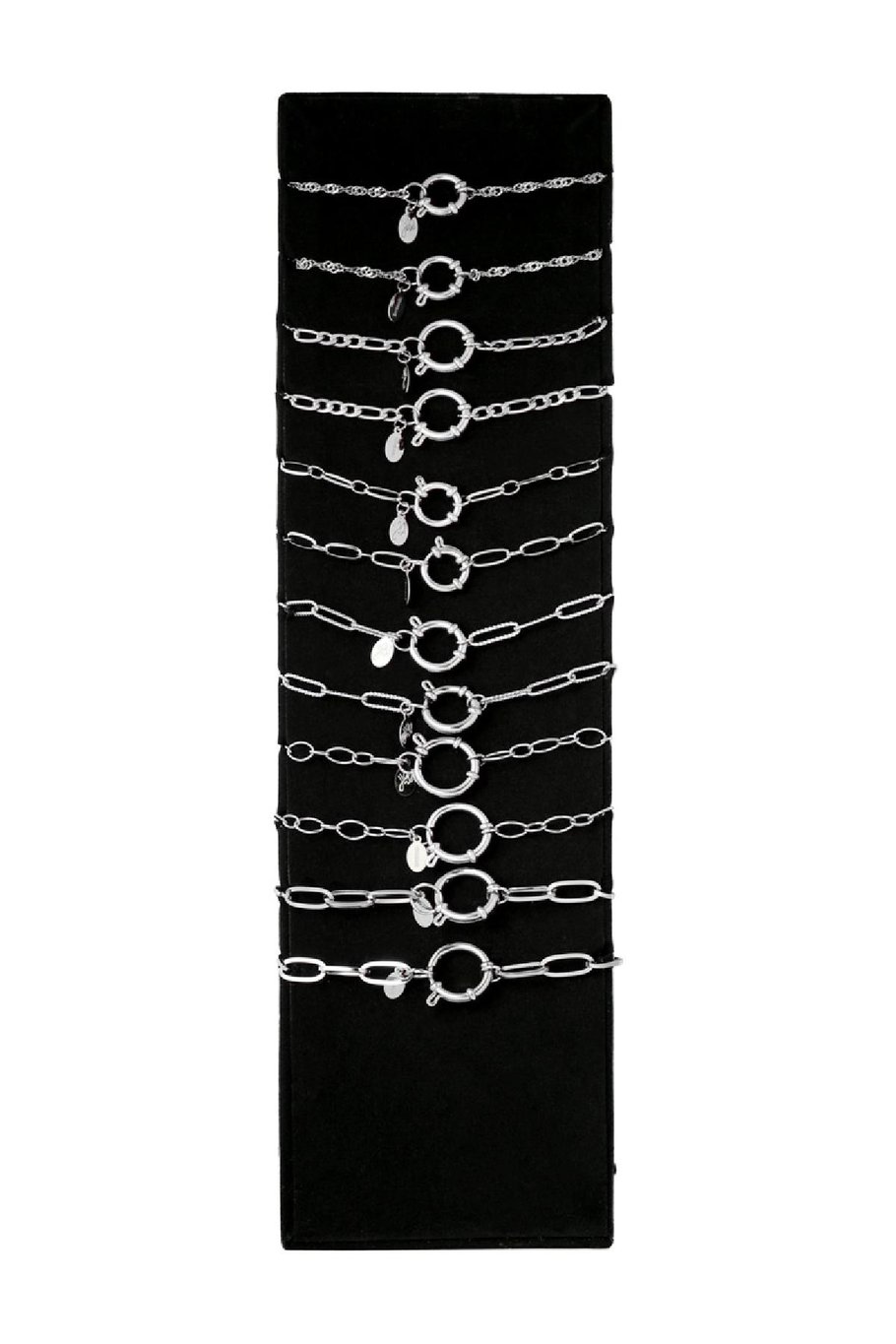Display Set Chains &amp; Charms Plata Acero inoxidable Imagen4