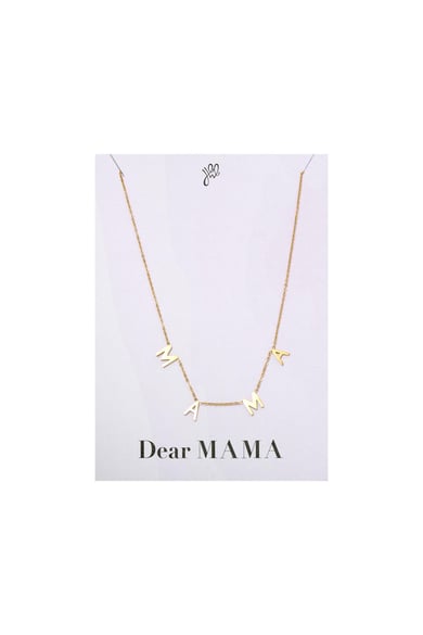 Collana Cara mamma Gold Stainless Steel h5 