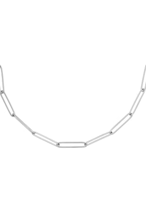 Necklace Plain Chain Silver Color Stainless Steel h5 