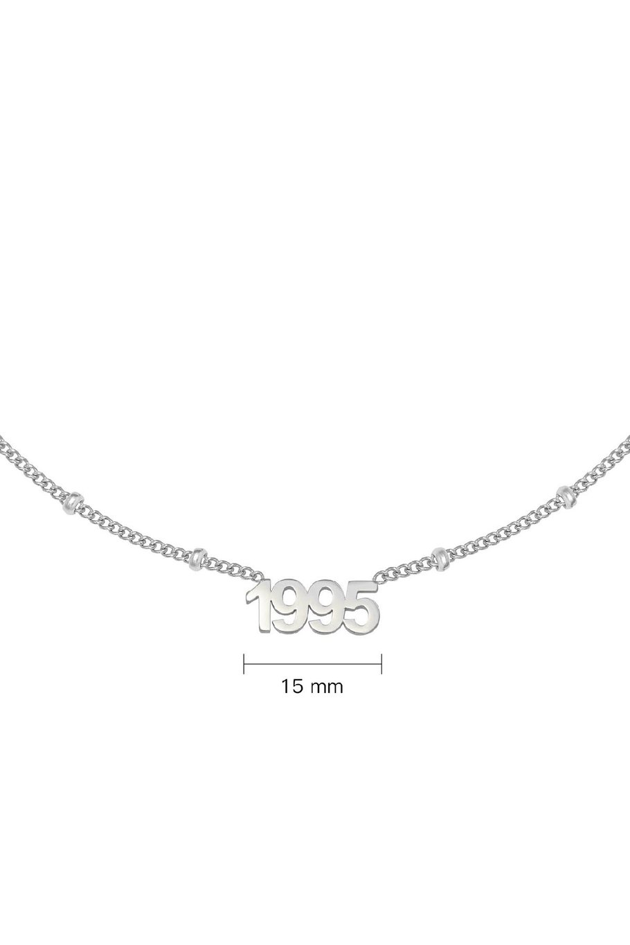 Necklace Year 1995 Silver Color Stainless Steel h5Picture2