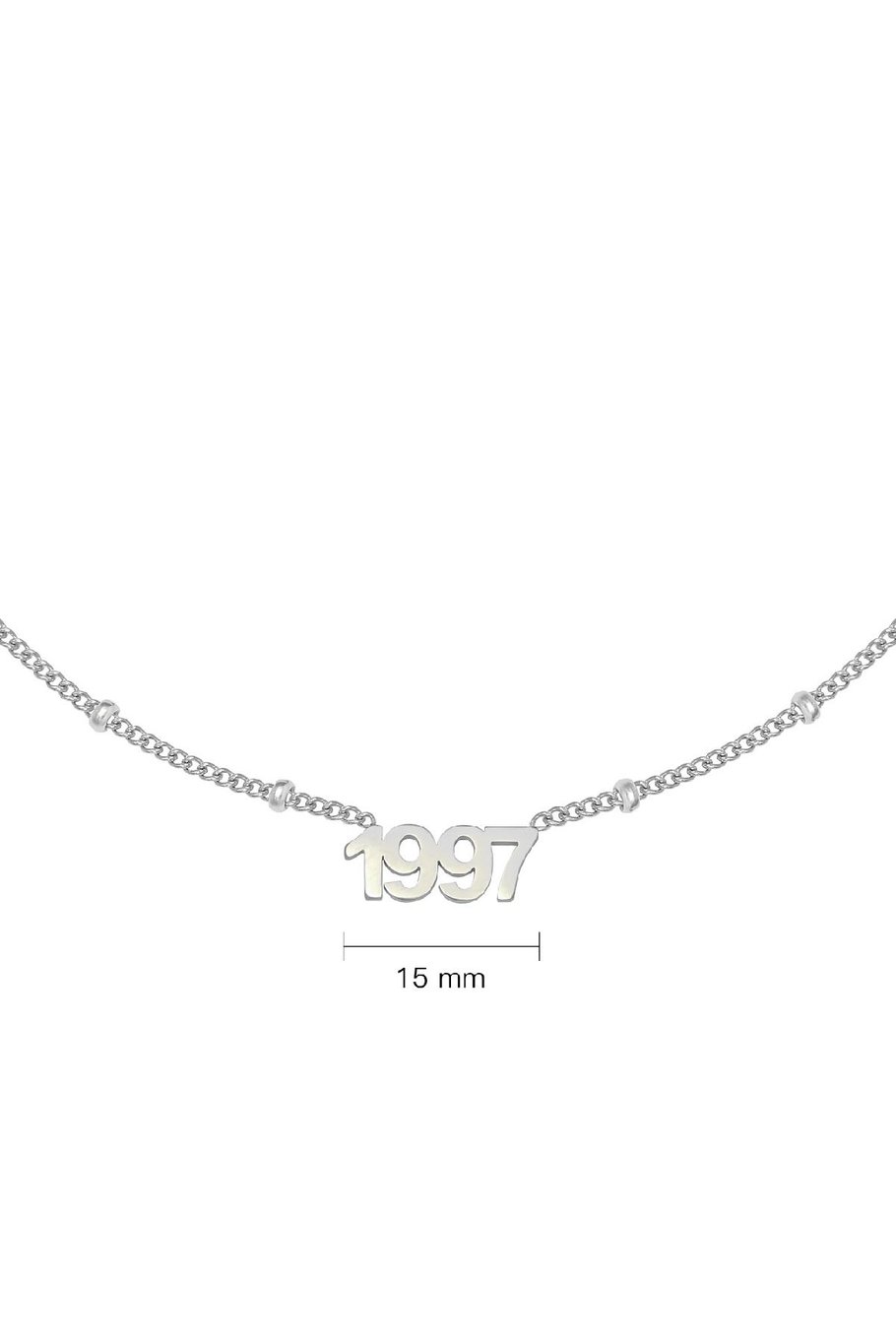 Ketting Year 1997 Zilver Stainless Steel Afbeelding2