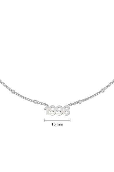 Collier Year 1998 Argenté Acier inoxydable h5 Image2