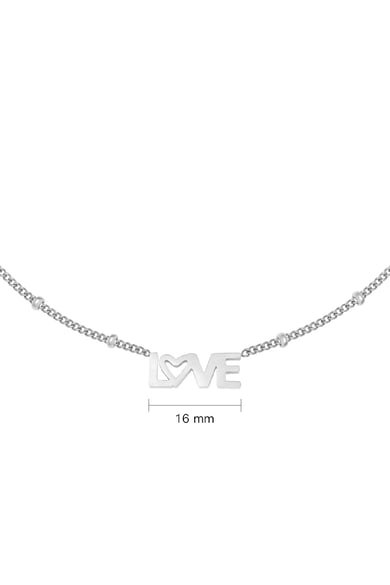 Collier Dotted LOVE Argenté Acier inoxydable h5 Image2