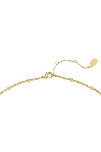 Halskette Dotted XOXO Goldfarbe Edelstahl h5 Bild3