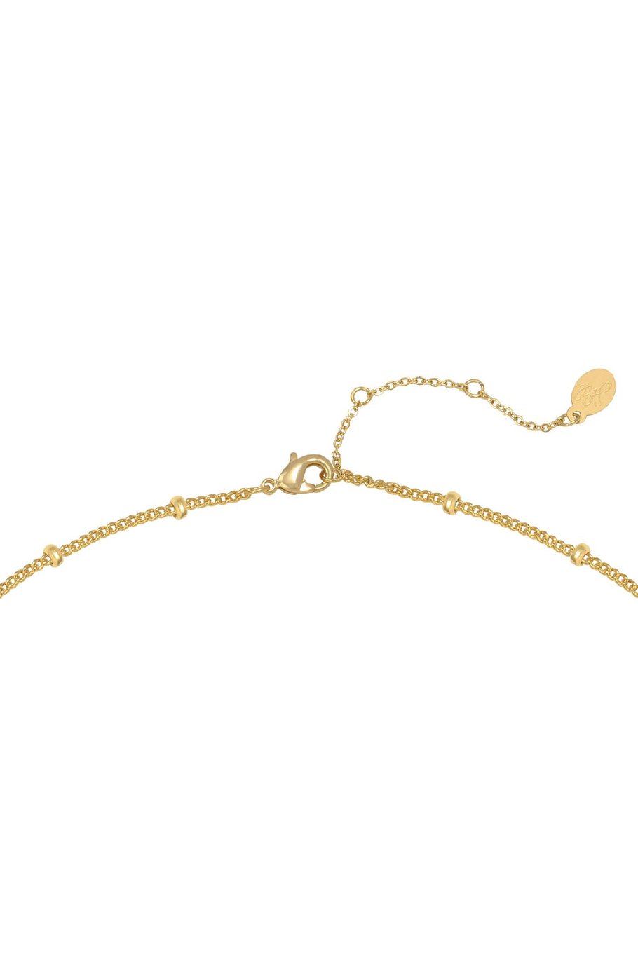 Halskette Dotted XOXO Goldfarbe Edelstahl Bild3