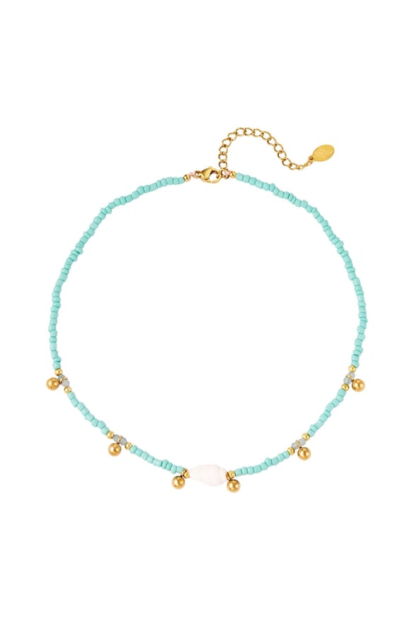 Necklace Fun Fair Blue Copper 2