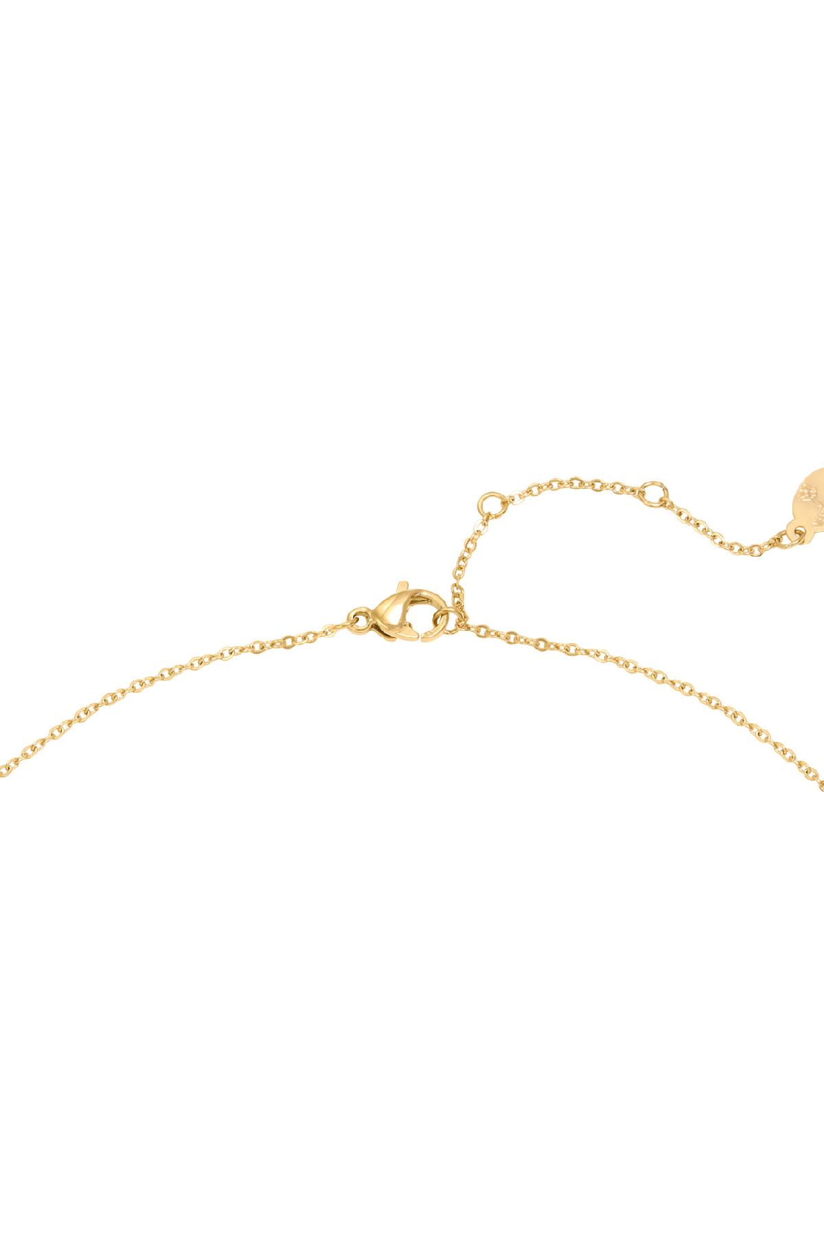 Necklace Floating Triangles Gold Color Stainless Steel Picture2