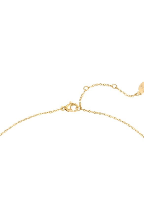 Necklace Floating Triangles Gold Color Stainless Steel