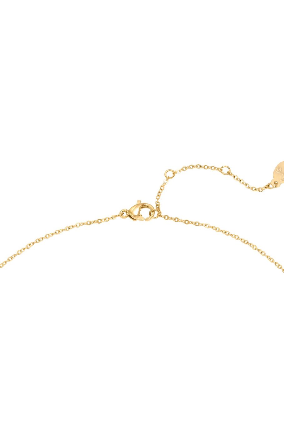 Necklace Floating Triangles Gold Color Stainless Steel Picture2