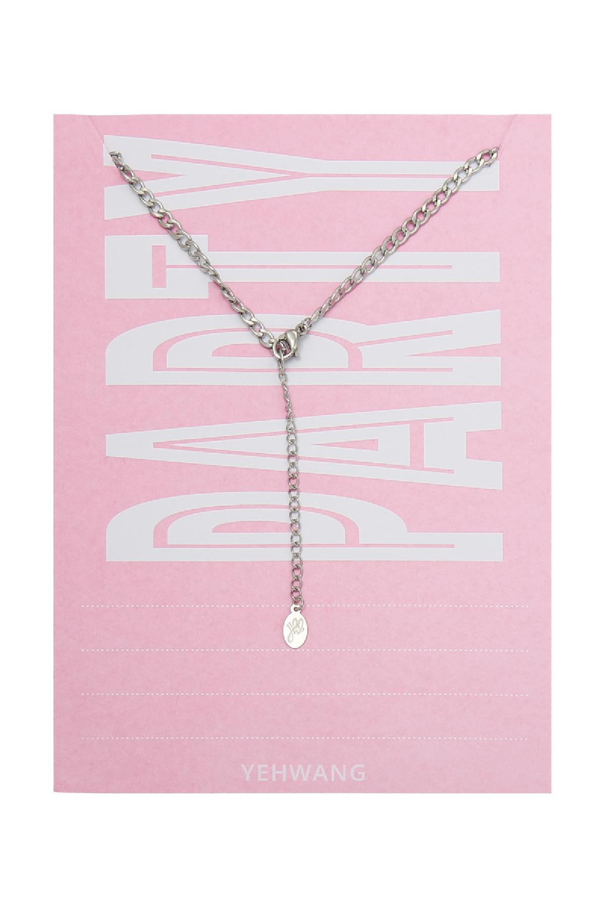 Necklace Today Is Yours - 1985 Silver Color Stainless Steel Picture2