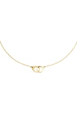 Gold color / Necklace Handcuffs Gold Color Stainless Steel 