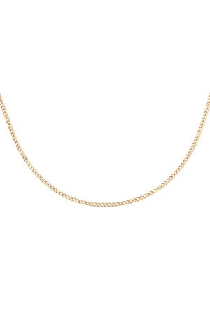 Necklace Tiny Plain Chains Gold Color Stainless Steel h5 