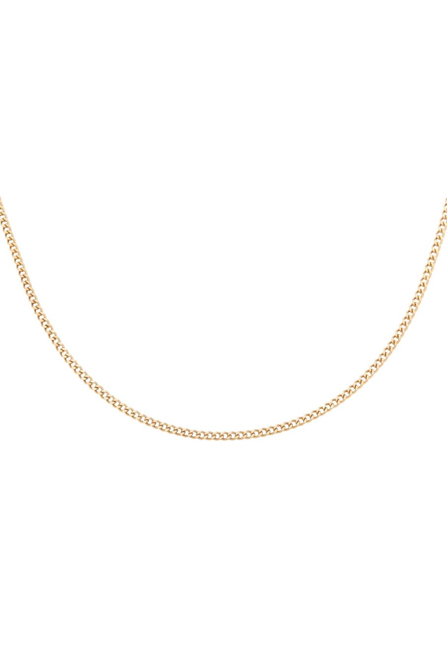 Halskette Tiny Plain Chains Goldfarbe Edelstahl