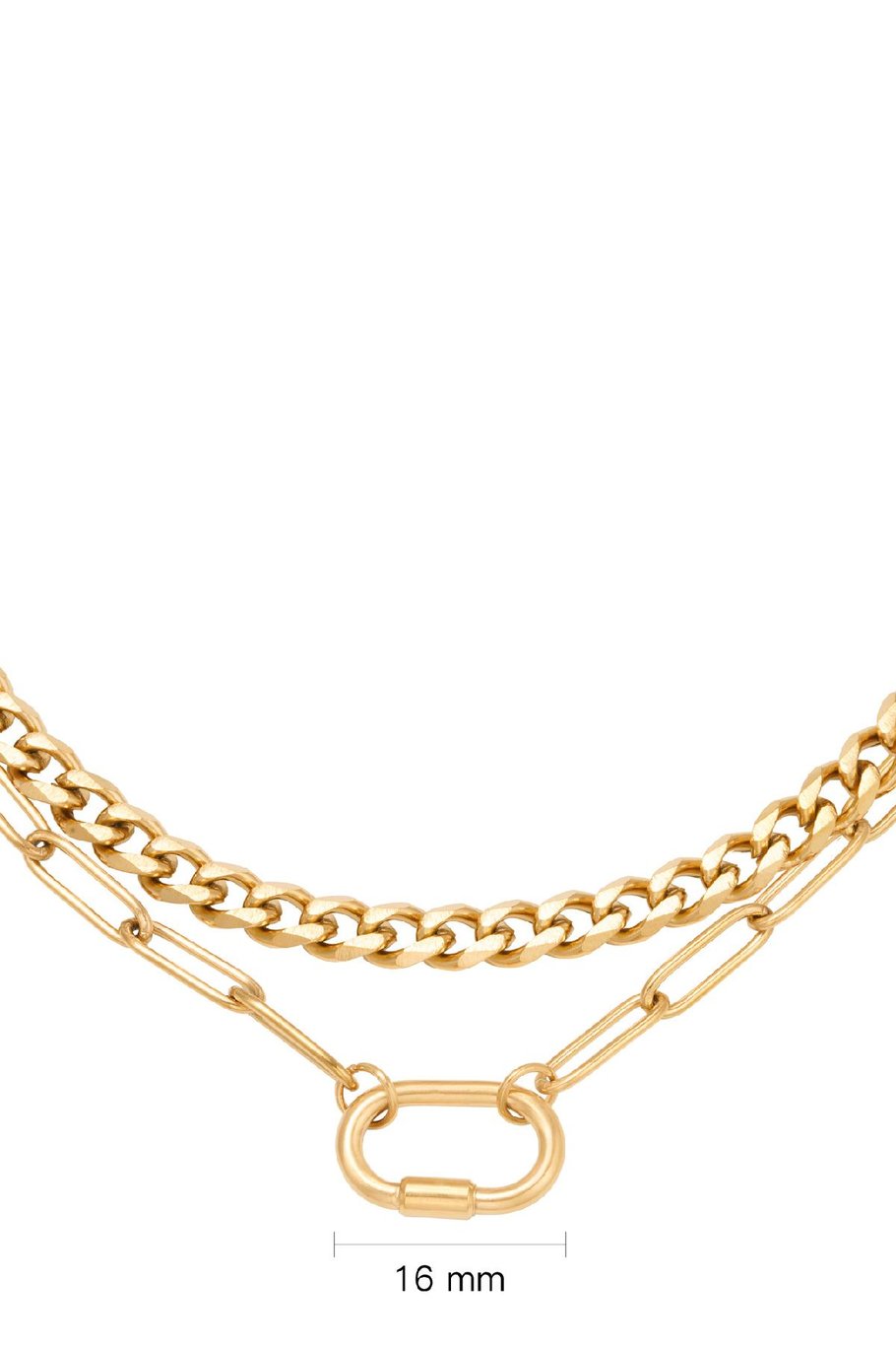 Collier Chains Two In One Couleur or Acier inoxydable Image2