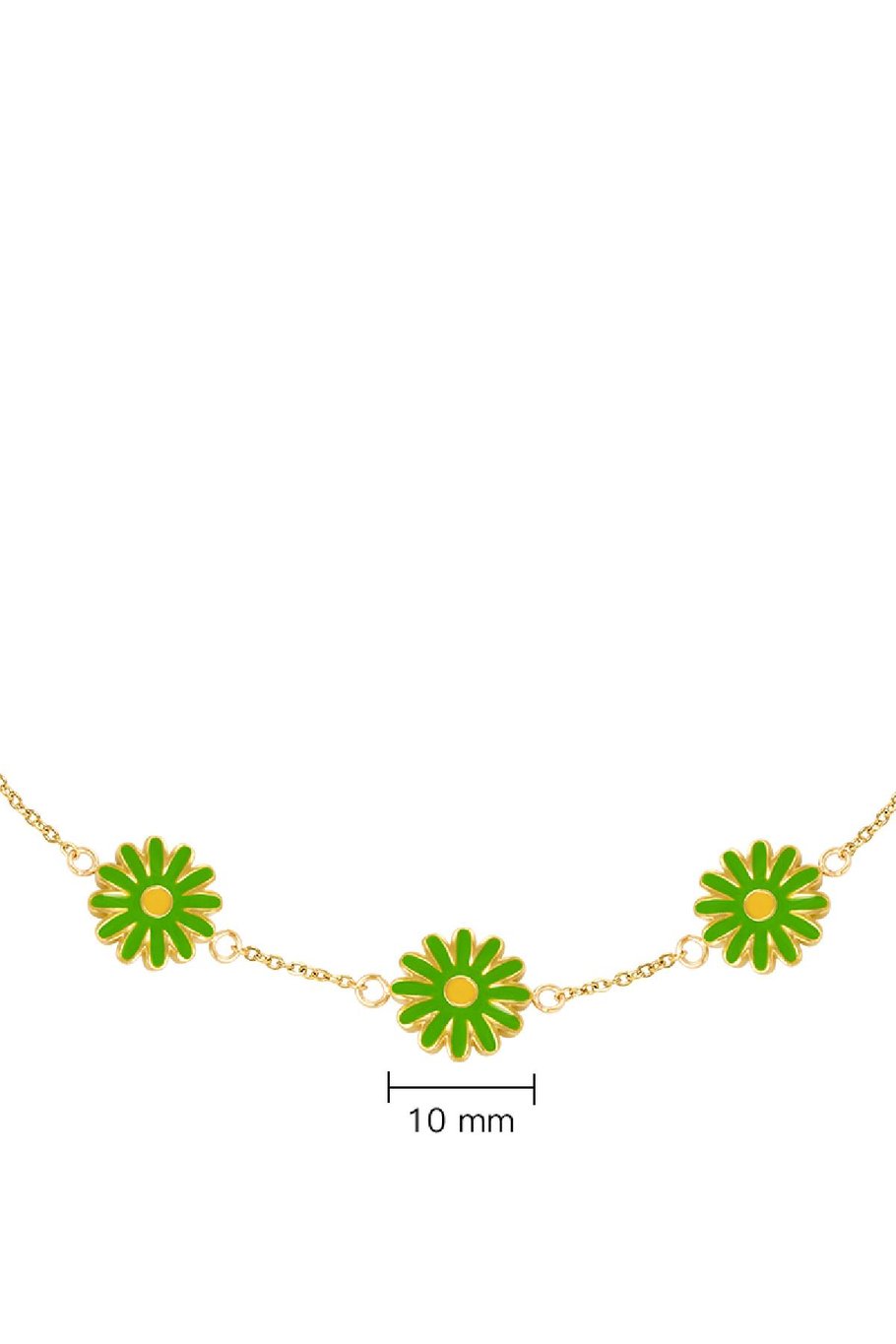 Collar Daisy Verde Acero inoxidable Imagen2