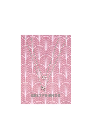 Halskette Card Best Friends Silber Edelstahl h5 