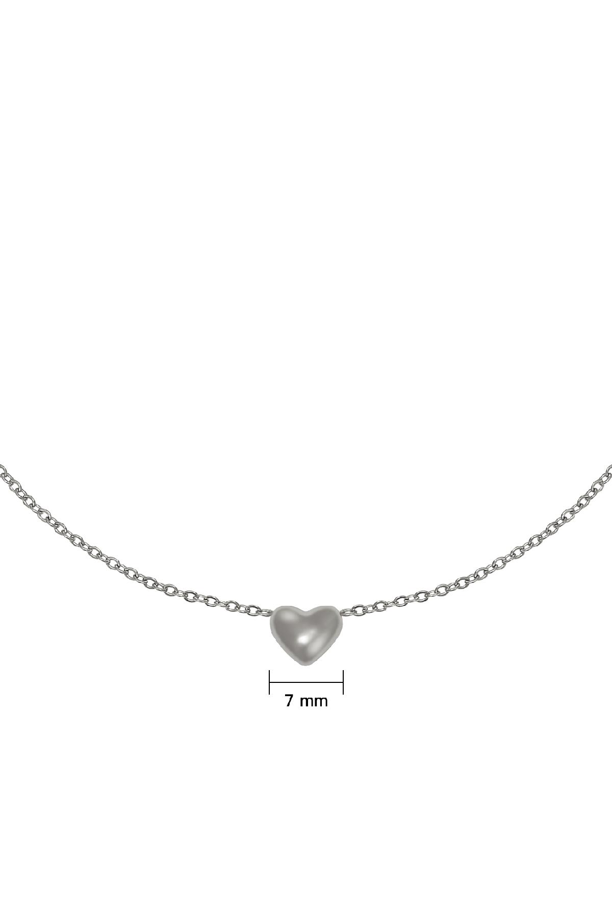 Necklace Always in my Heart Silver Color Stainless Steel Picture3
