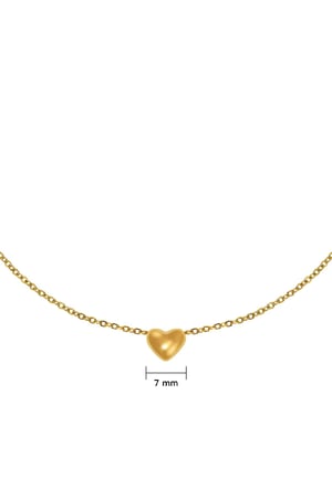 Necklace Always in my Heart Gold Color Stainless Steel h5 Picture3