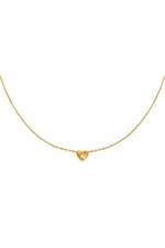 Gold color / Necklace Always in my Heart Gold Color Stainless Steel 