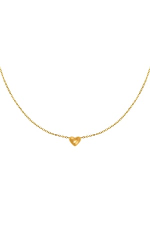 Necklace Always in my Heart Gold Color Stainless Steel h5 