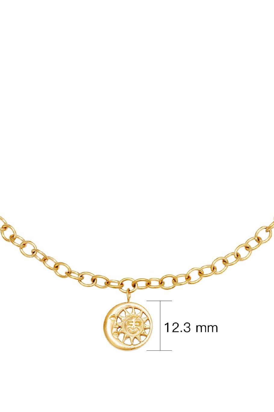 Halskette Moonlight Chain Goldfarbe Edelstahl Bild4