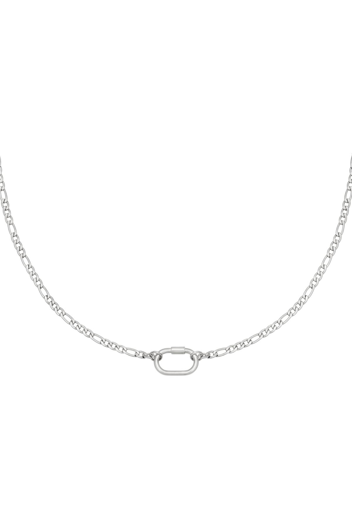 Necklace Shelby Silver Color Stainless Steel 