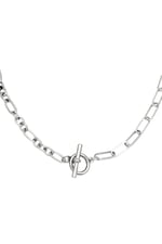 Silver color / Necklace Lucky Lock  Silver Color Stainless Steel Picture2