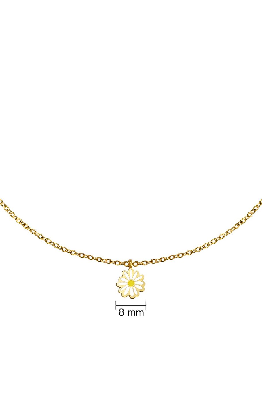 Collier Petals Blanc Acier inoxydable Image3