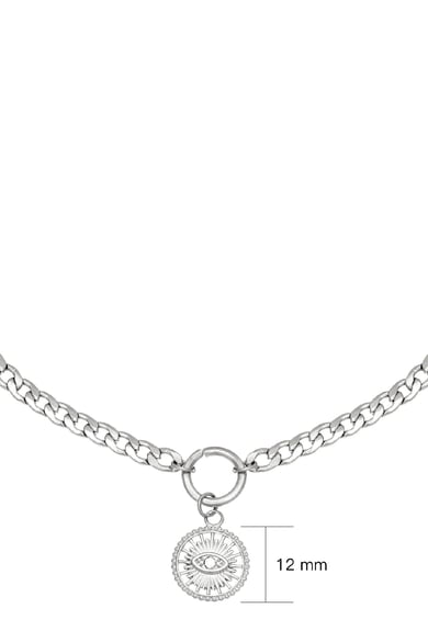 Collier Sundial Argenté Acier inoxydable h5 Image3