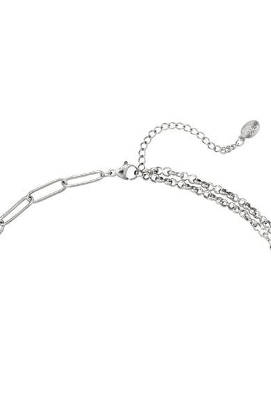 Rostfrei Stahl Halskette Schloss Silber Edelstahl h5 Bild2
