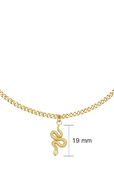 Collier Shiny Serpent Couleur or Acier inoxydable h5 Image4