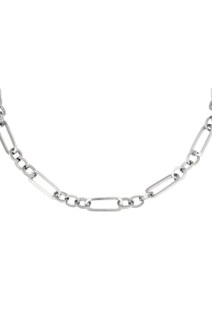 Necklace Funky Chain Silver Color Stainless Steel h5 