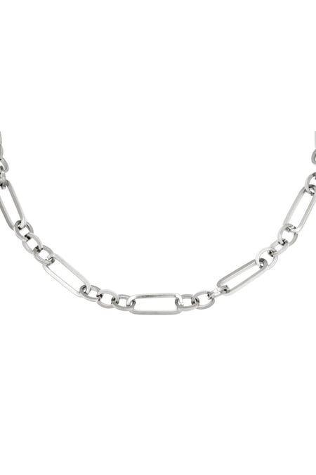 Necklace Funky Chain Silver Color Stainless Steel 2