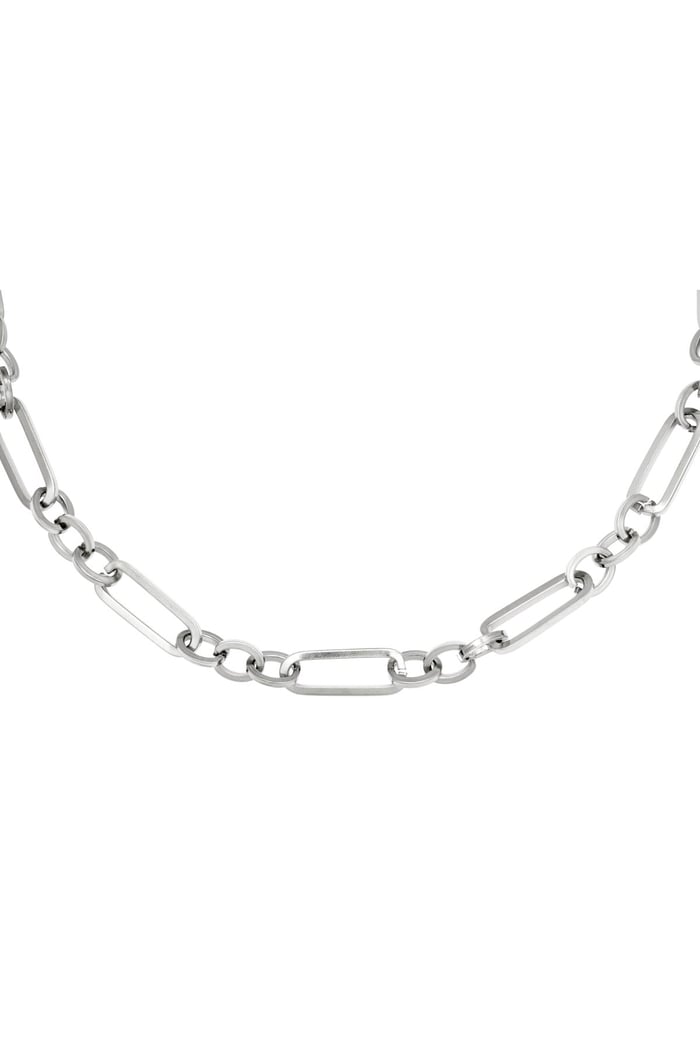 Necklace Funky Chain Silver Color Stainless Steel 